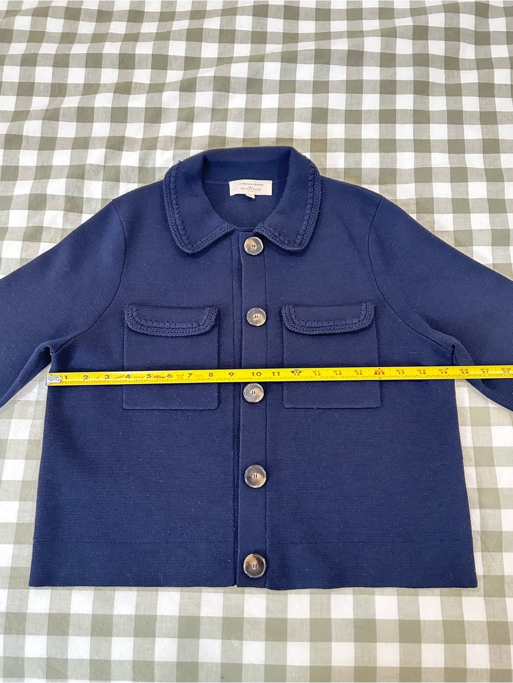 Sezane BETTY CARDIGAN S Navy - Picture 7 of 8